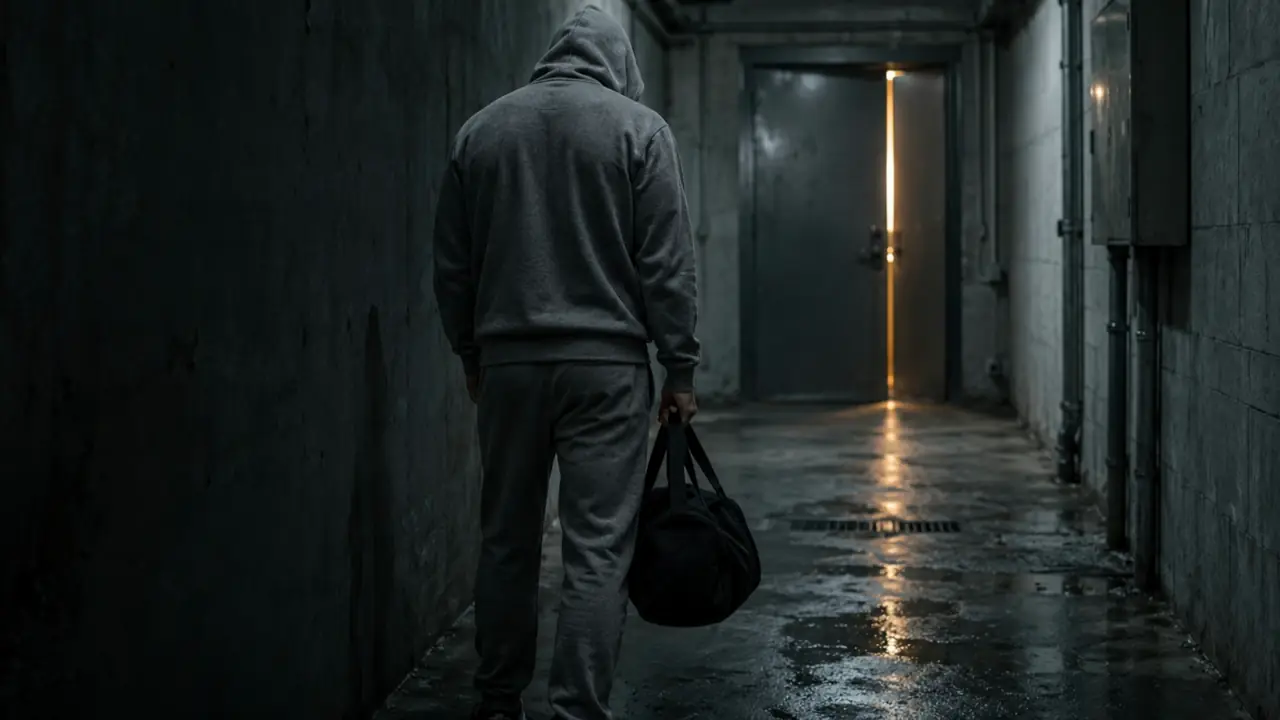 A member arriving at Today's Fit Gym, walking the corridor toward the training floor