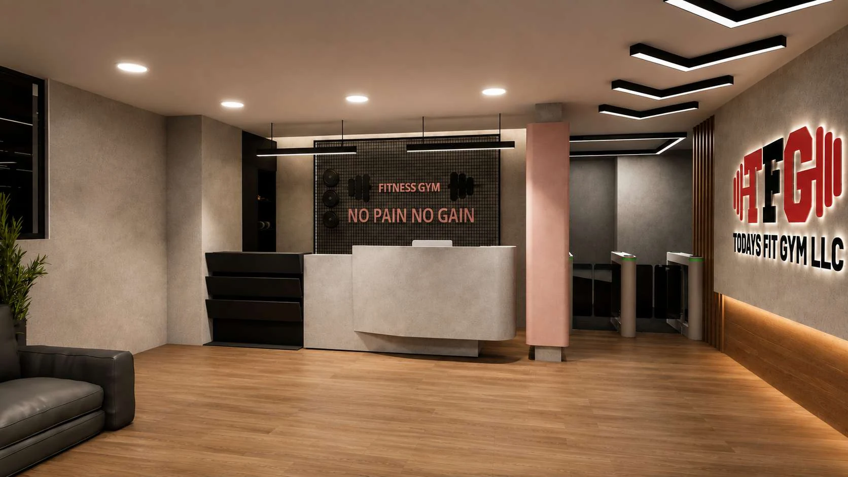 Today's Fit Gym Reception